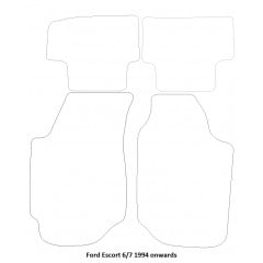 Ford Escort 6/7 (1994 -2002) (4 Pieces 0 Clips) Car Mats