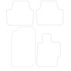 Honda Accord Manual 2004 - 2008 (4 Pieces 0 Clips) Car Mats