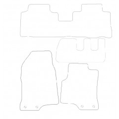 Chevrolet Captiva  2014 - 2021 (5 Xl Pieces 4 Clips) Car Mats