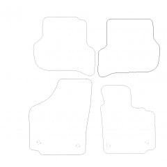 Seat Altea  2008 - 2011 (4 Pieces 4 Clips) Car Mats