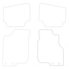 Kia Ceed  2007 - 2009 (4 Pieces 4 Clips) Car Mats