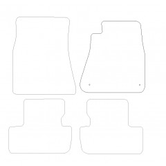 Lexus IS 250 - IS220 2005 - 2013 (4 Pieces 2 Clips) Car Mats