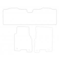 Ssangyong Korando 1996 - 2016 (3 Xl Pieces 4 Clips) Car Mats