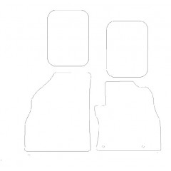 Citroen Nemo Multispace Mpv 2008 - Current (4 Pieces 2 Clips) Car Mats