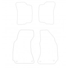 Volkswagen Passat  1996 - 2001 (4 Pieces 4 Clips) Car Mats