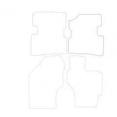 Kia Rio Automatic 2001 - 2005 (4 Pieces 0 Clips) Car Mats