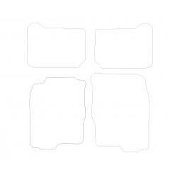 Mitsubishi Galant Left Hand 1997 - 2003 (4 Pieces 0 Clips) Car Mats