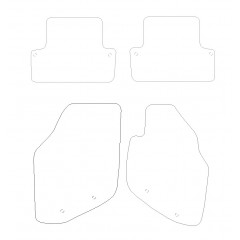 Volvo S60 2000 - 2010 (4 Pieces 8 Clips) Car Mats