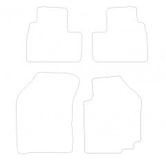 Suzuki Swift Automatic 2005 - 2010 (4 Pieces 0 Clips) Car Mats