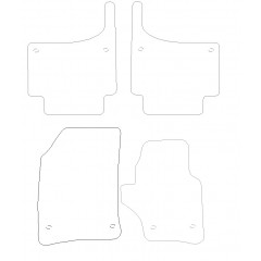 Volkswagen Touareg 2004 - 2009 (4 Pieces 8 Clips) Car Mats