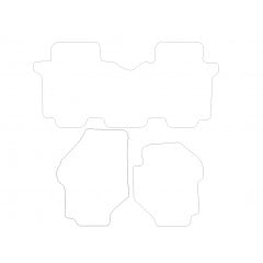 Hyundai Trajet  2000 - 2006 (3xxl Pieces 0 Clips) Car Mats