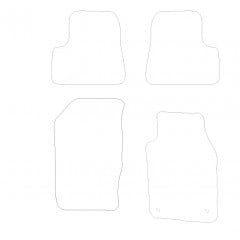 Peugeot 206 With Fixings 1998 - 2007 (4 Pieces 2 Clips) Car Mats
