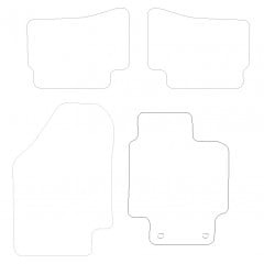Hyundai Accent  2007 - Current (4 Pieces 0 Clips) Car Mats