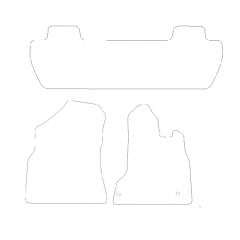 Citroen Berlingo Multispace 2008 - 2018 (3 Pieces 2 Clips) Car Mats
