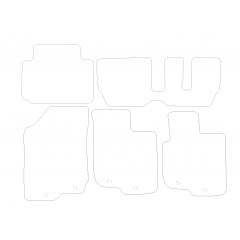 Kia Carens Manual (5 Seater) 2007 - 2012 (4 Pieces 4 Clips) Car Mats
