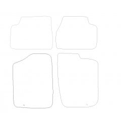Nissan Figaro 1991 - 2000 (4 Pieces 2 Clips) Car Mats