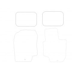 Hyundai i20 2010 - 2014 (4 Pieces 4 Clips) Car Mats