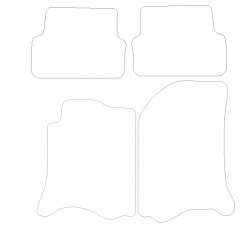 Renault Laguna 2  2001 - 2007 (4 Pieces 0 Clips) Car Mats