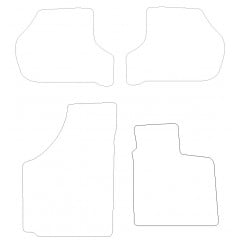 Skoda Octavia 2004 - 2008 (4 Pieces 0 Clips) Car Mats