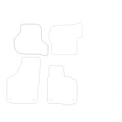 Skoda Octavia  2008 - 2013 (4 Pieces 4 Clips) Car Mats