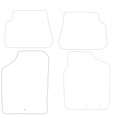 Kia Picanto  2010 - 2011 (4 Pieces 3 Clips) Car Mats