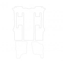 Ssangyong Rodius 2005 - 2013 (3 Xxl Pieces 2 Clips) Car Mats