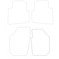 Skoda Roomster 2006 - 2015 (4 Pieces 0 Clips) Car Mats
