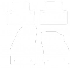 Volvo V40 & S40 2004 - 2012 (4 Pieces 8 Clips) Car Mats