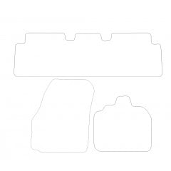 Renault Scenic  2004 - 2009 (3 Pieces 0 Clips) Car Mats