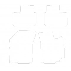Suzuki SX4 Hatchback 2006 - 2013 (4 Pieces 0 Clips) Car Mats