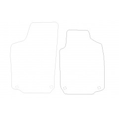 Vauxhall Tigra 2 Seater 2004 - Current (2 Pieces 4 Clips) Car Mats