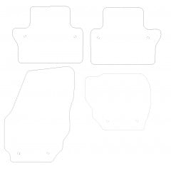 Volvo V70 Auto 2008 - 2016 (4 Pieces 8 Clips) Car Mats