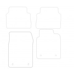 Vauxhall Vectra  2003 - 2008 (4 Pieces 4 Clips) Car Mats