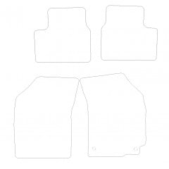 Suzuki Swift Hatchback 2010 - 2017 (4 Pieces 2 Clips) Car Mats