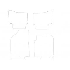Kia Rio 2011 - 2017 (4 Pieces 3 Clips) Car Mats