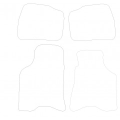 Seat Arosa  1997 - 2004 (4 Pieces 0 Clips) Car Mats