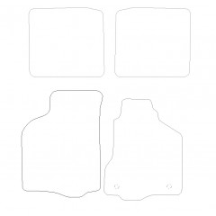 Seat Cordoba  1999 - 2002 (4 Pieces 2 Clips) Car Mats