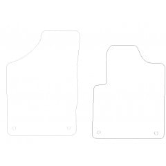 Seat Alhambra 2010 - Current (2 Pieces 4 Clips) Car Mats