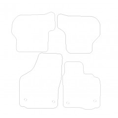Seat Altea  2011 - 2015 (4 Pieces 4 Clips) Car Mats
