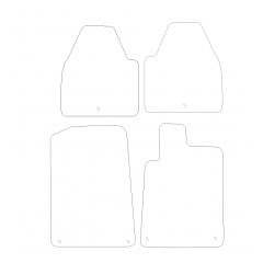 Peugeot 607  1999 - 2010 (4 Pieces 6 Clips) Car Mats