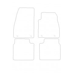 Saab 9-5  2010 - Current (4 Pieces 4 Clips) Car Mats