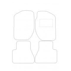Land Rover Freelander Mk1-mk2 Alternative 1997 - 2006 (4 Pieces 0 Clips) Car Mats