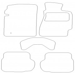 Toyota Celica Convertible ST183 1991 - 1999 (5 Pieces 2 Clips) Car Mats