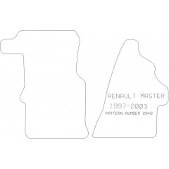 Renault Master  1997 - 2003 (2 Pieces 0 Clips) Car Mats