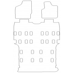 Ford Galaxy Full Single Piece Rear 1995 - 2006 (2xxxl Pieces 0 Clips) Car Mats