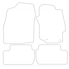 Mitsubishi Lancer Evolution Evo 10 Manual 2008 - 2011 (4 Pieces 2 Clips) Car Mats