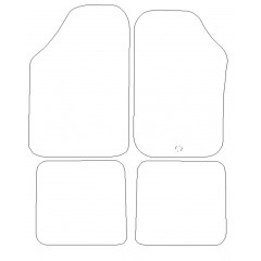 Volkswagen Scirocco  1982 - 1992 (4 Pieces 1 Clips) Car Mats