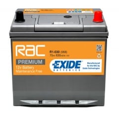 RAC R1-030(068) EXIDE BATTERY 030 75AH 630CCA L270X W173 X H222 0/1 B9
