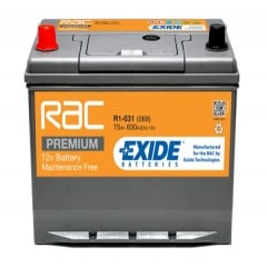RAC R1-031(069) EXIDE BATTERY 031 75AH 630CCA L270X W173 X H222 1/1 B9