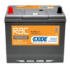 RAC R1-250(334) EXIDE BATTERY 334 95AH 800CC L306 X W173 XH222 1/1 B1